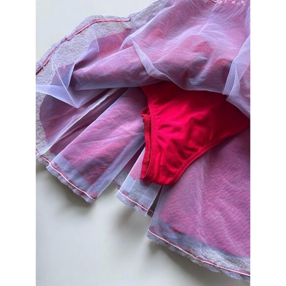 A Wish Come True Red Sequin Dance Dress Girls SA 5-6Y Pageant Costume USA - Picture 5 of 6